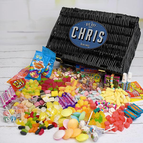 Retro just got supercharged to The BIG BOY Retro Sweet Hamper! A nostalgic trip for the taste buds, packed full with 29 varieties of Retro classics