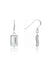 Hammered Rectangular Bead Earrings
