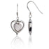 Pierced & Pitted Heart Earrings